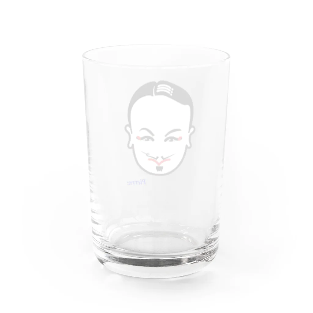 Swampie RecordsのPierre Ochiai　Face logo Water Glass :back