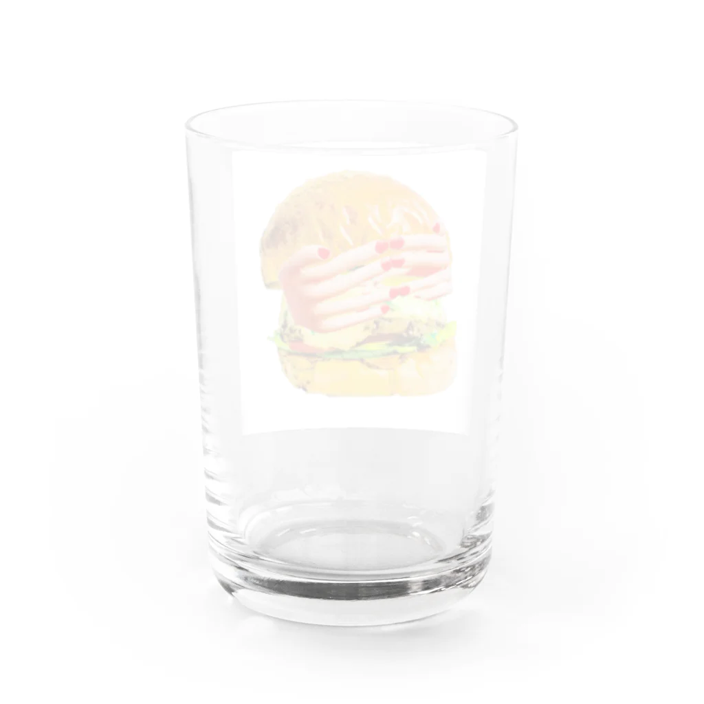 𝘼  yunaの目隠しハンバーガー Water Glass :back