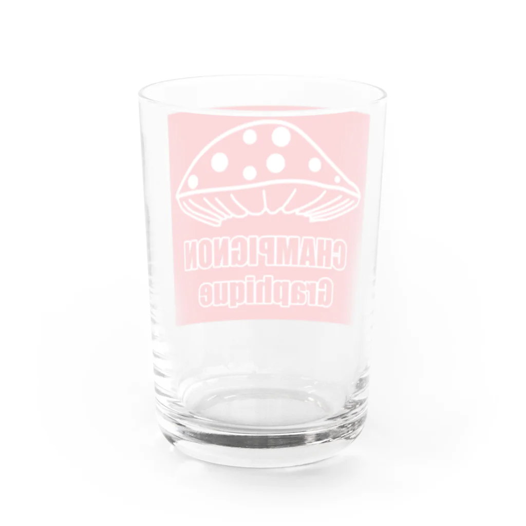 CHAMPIGNON GraphiqueのCHAMPIGNON Graphique Water Glass :back