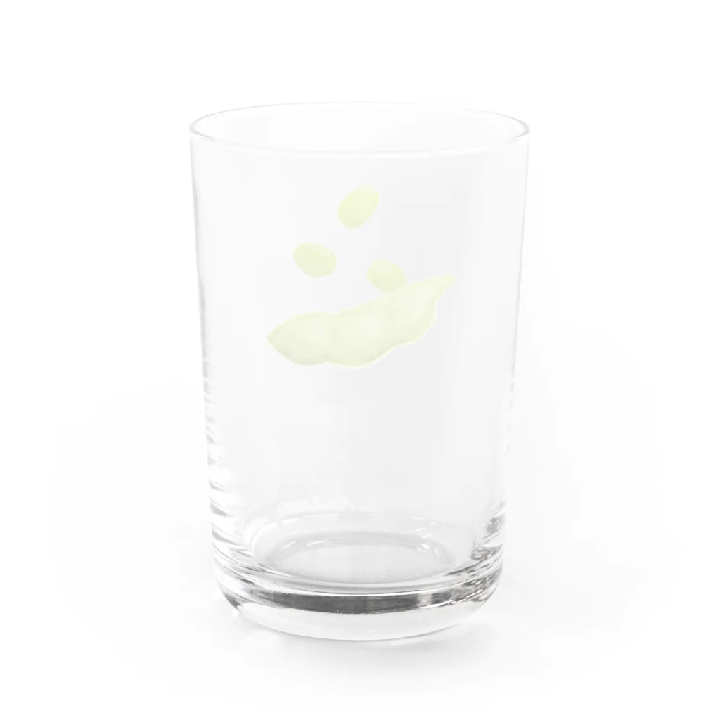 おむすび商店のビールグラス（おつまみ付き） Water Glass :back