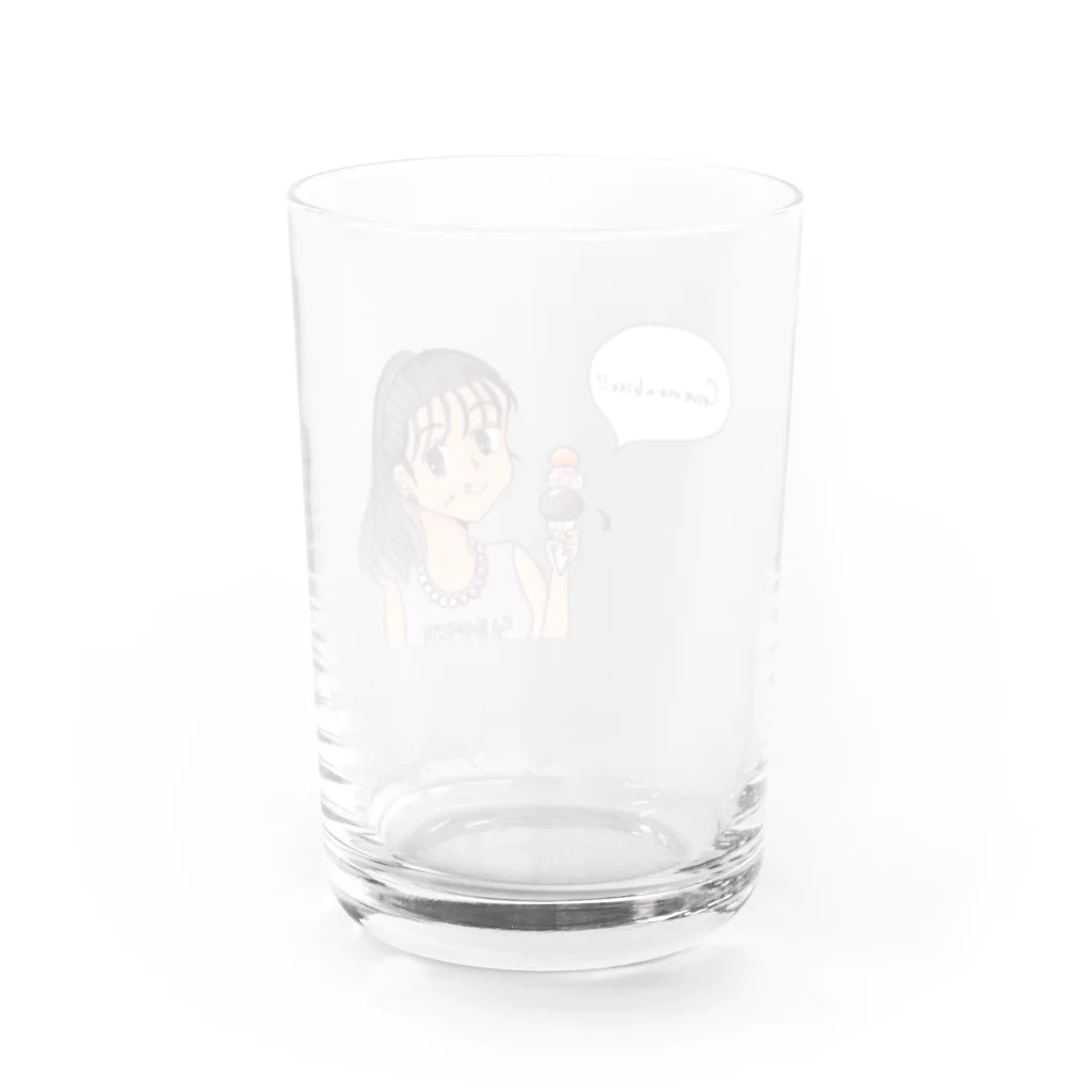 ひよこ工房の一口ちょーだい！！ Water Glass :back