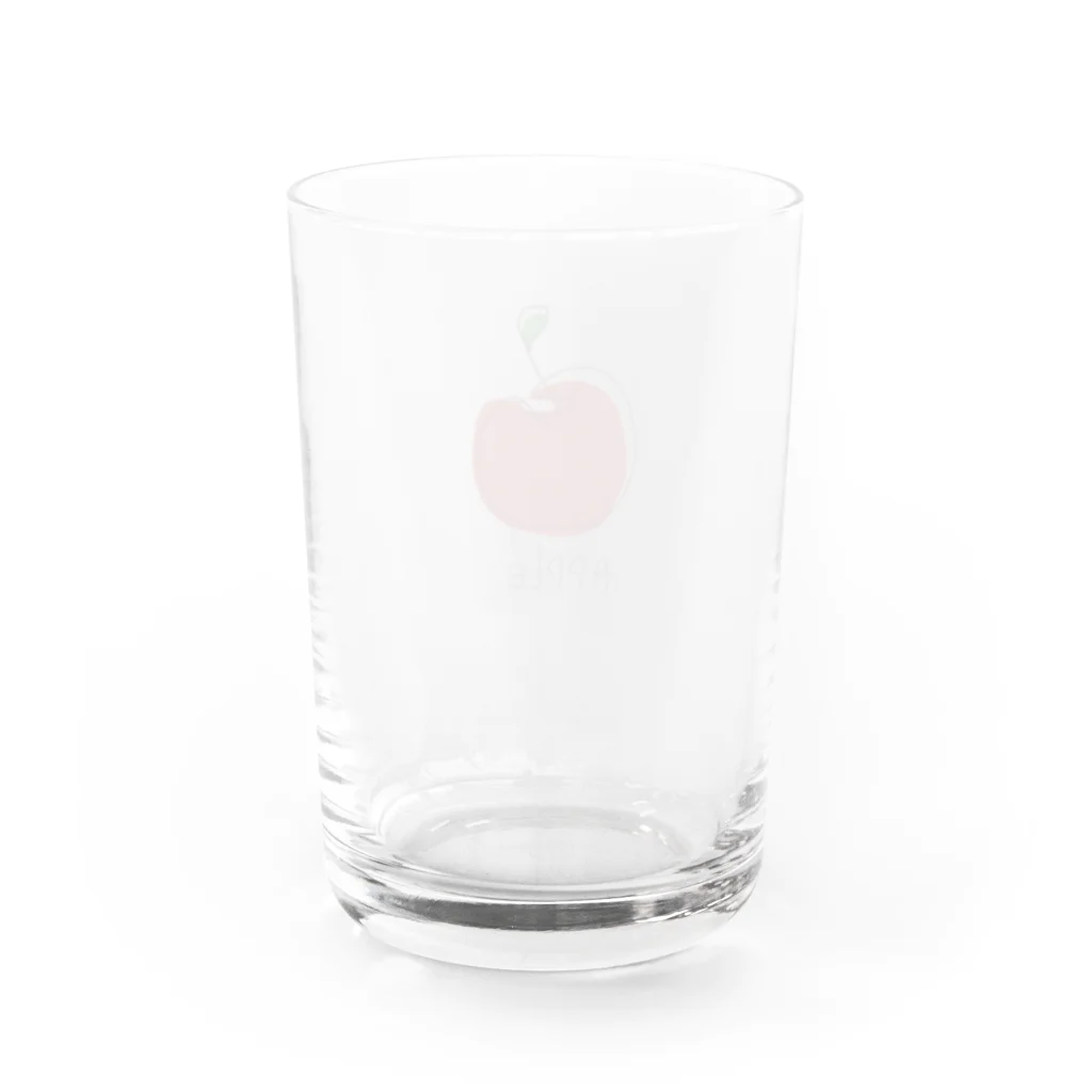 bnbnのシンプルりんご グラス反対面