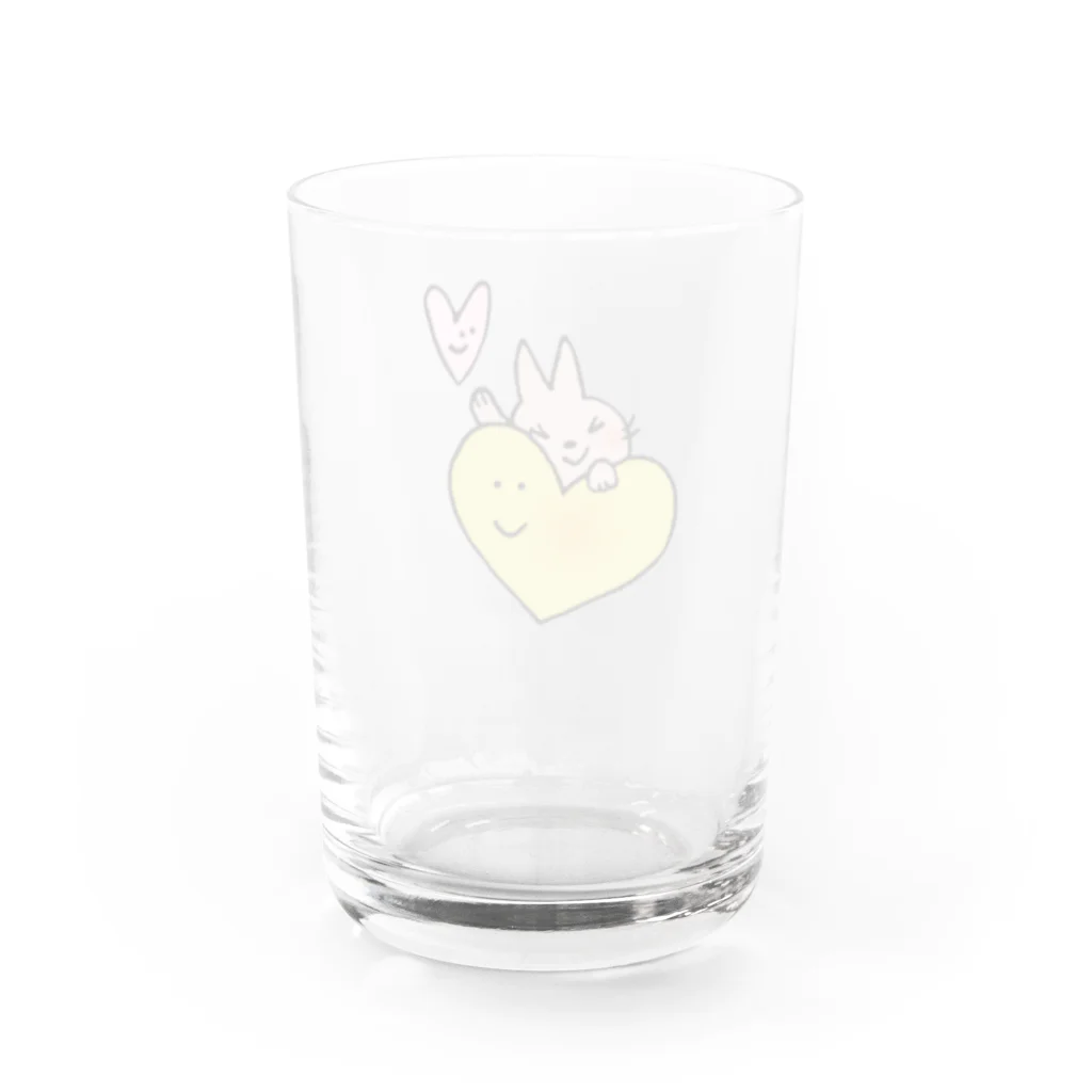 mamimuuの気まぐれ猫のルー。(ハート) Water Glass :back