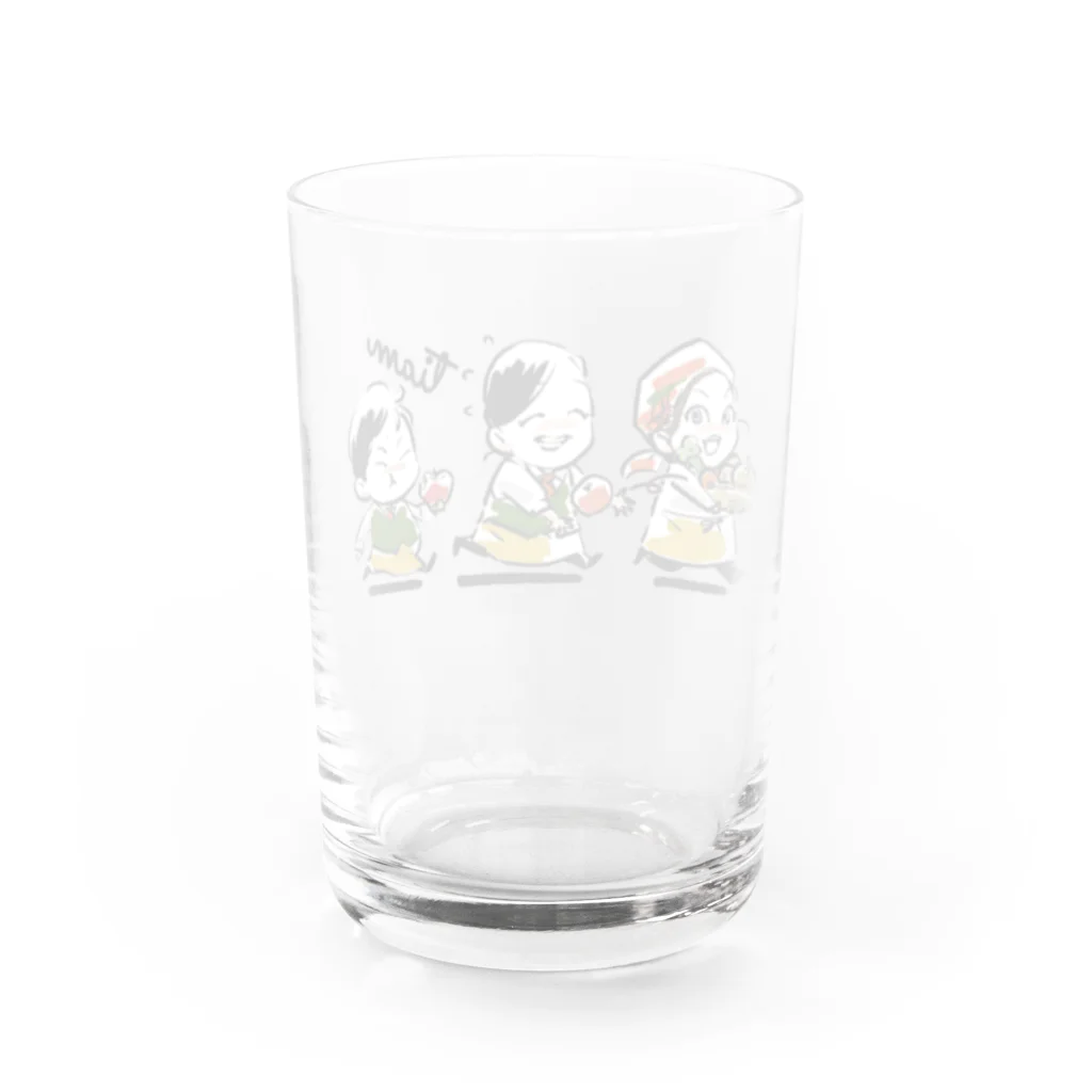 カレー美術館 tiamのtiamスタッフロゴ Water Glass :back