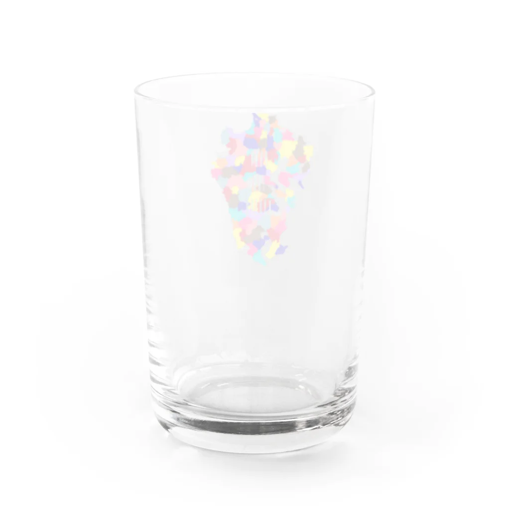 meiroの熊本地震支援（カラフルな九州） Water Glass :back