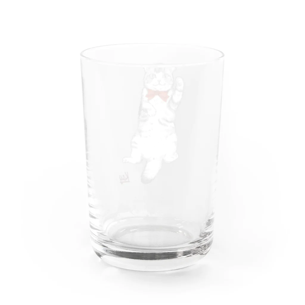 羊毛フェルト作家ちはるのグッズ売り場のスコティッシュ猫のカイ君 Water Glass :back