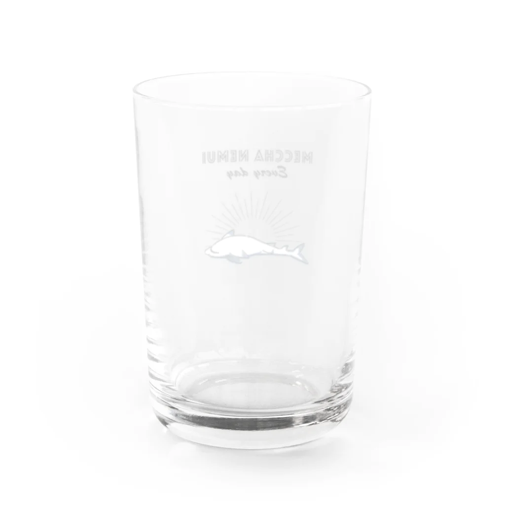 屋台 urukaのMECCHA NEMUI さめ Water Glass :back