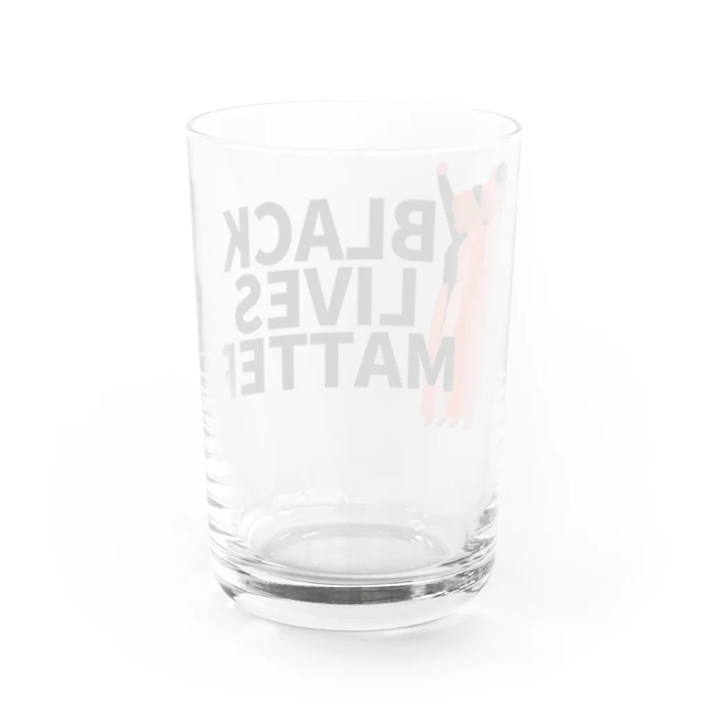 RIRI_designのBLACK LIVES MATTER（ブラック・ライブス・マター）walking Water Glass :back