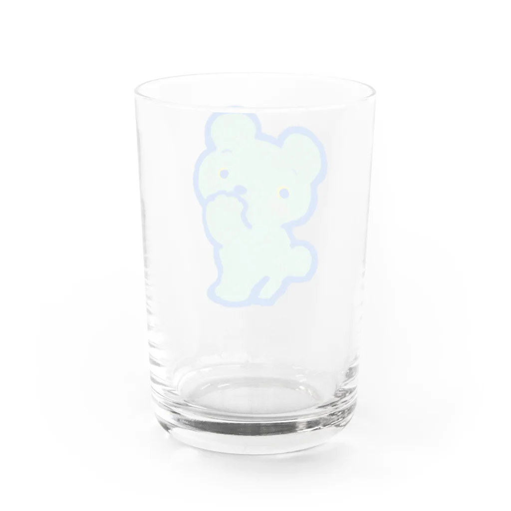 y.tanakaのブルーベア Water Glass :back