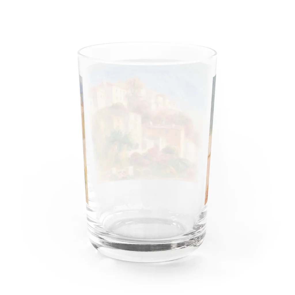 ART_collectionの「カーニュの郵便局の庭からの眺め」ルノワール Water Glass :back