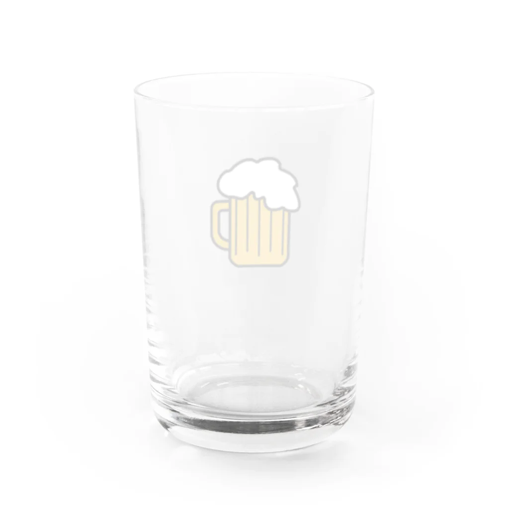 YAMのビール Water Glass :back