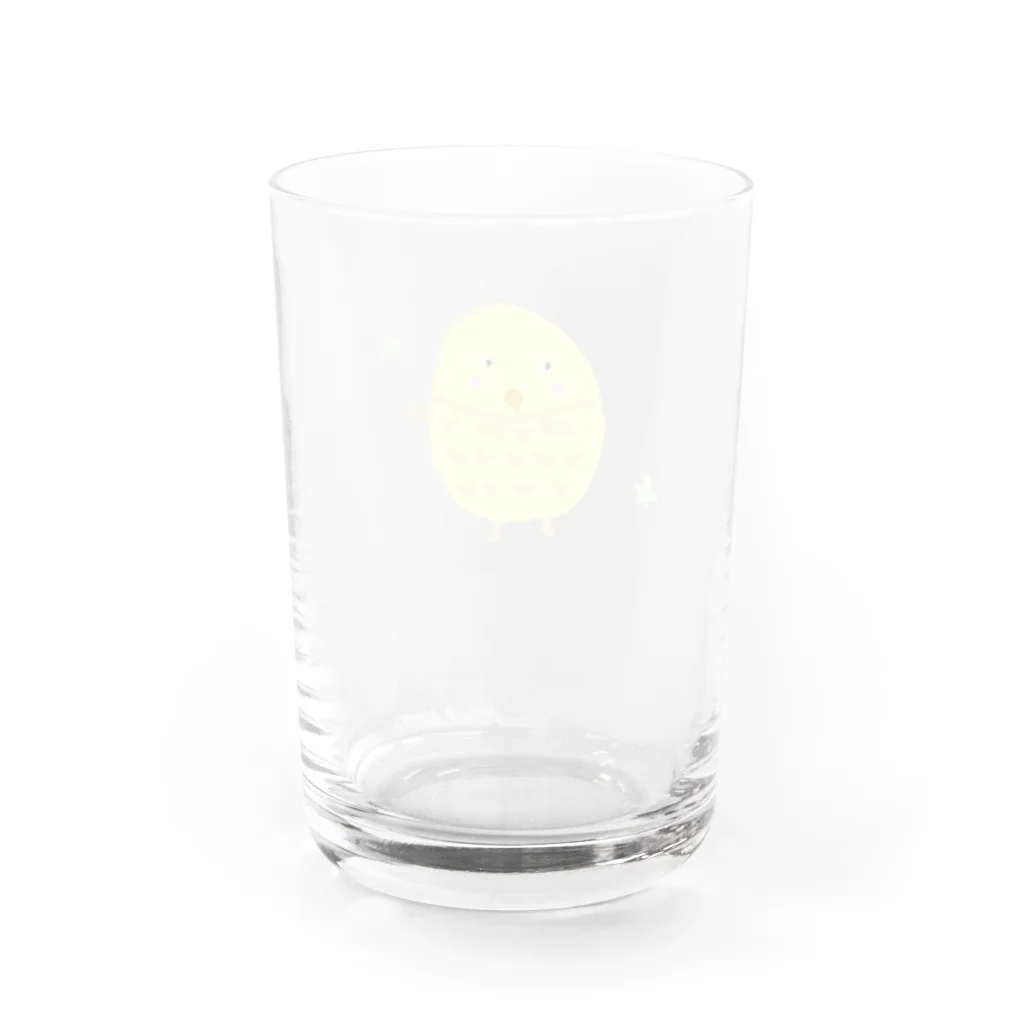 林原 ゆかのことりちゃん Water Glass :back