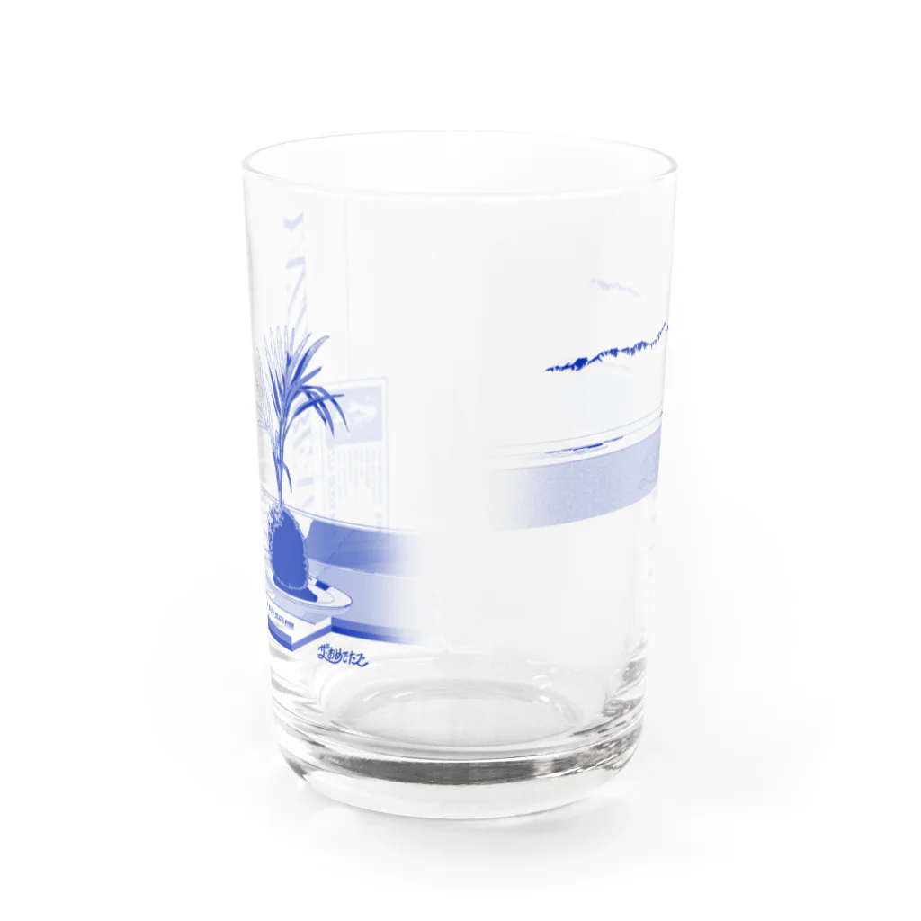 ザ・おめでたズ商店 SUZURI支店のYAZZYBEATS コップ Water Glass :back