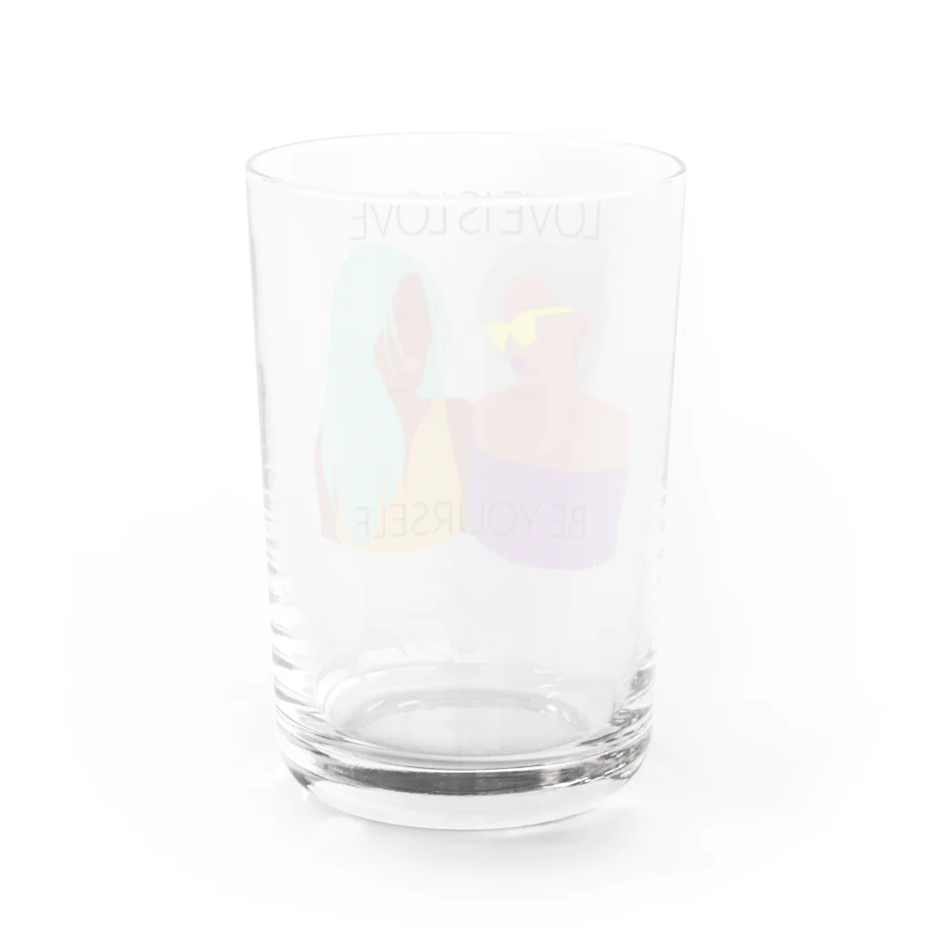 RIRI_designのLOVE IS LOVE Water Glass :back