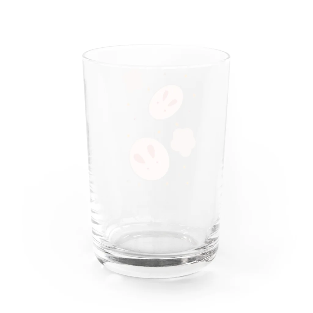 Yuuのyuuオリジナルイラスト16 和菓子-紅うさぎ- Water Glass :back
