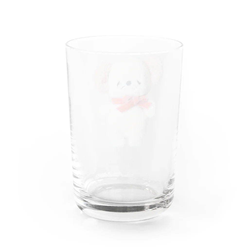 makuの白ねずみショップの白ねずみさん／にっこり Water Glass :back