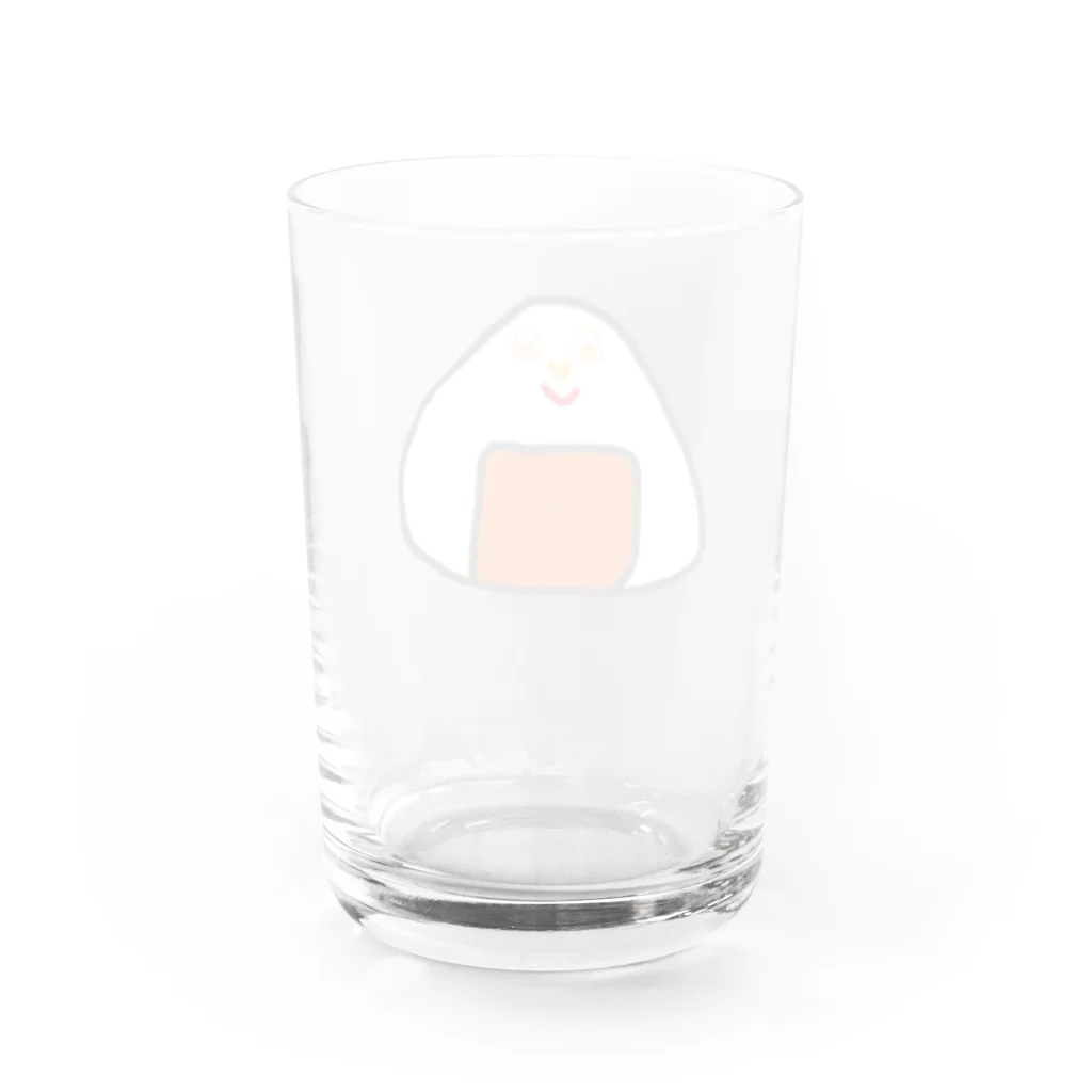 胡実クルミのOrange rice ball boy Water Glass :back