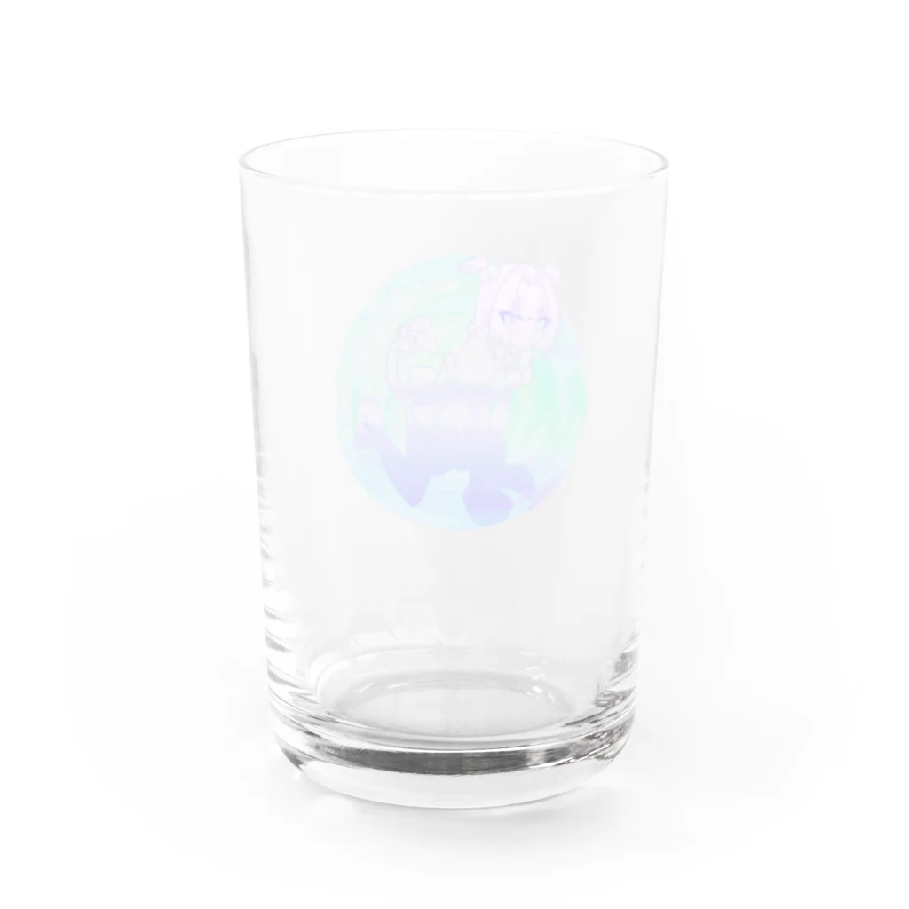 魚（うお）の中途半端な切り抜き Water Glass :back