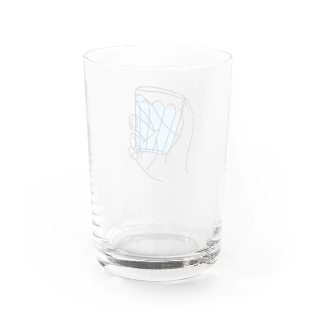 うらめし屋　のグラス　もってる Water Glass :back