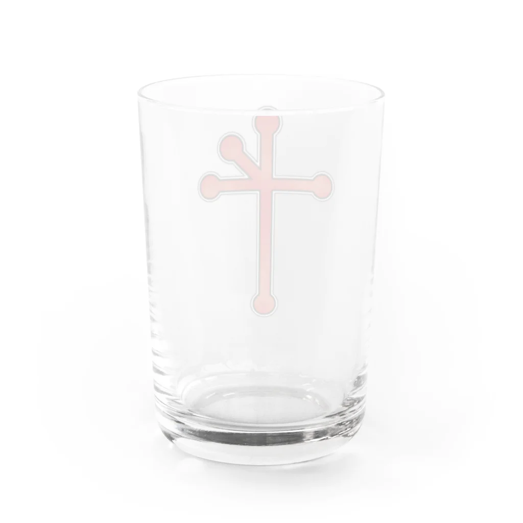 STRAYLIGHT SUZURI PXの「排撃官ブラッド」マルクト十字架 Water Glass :back