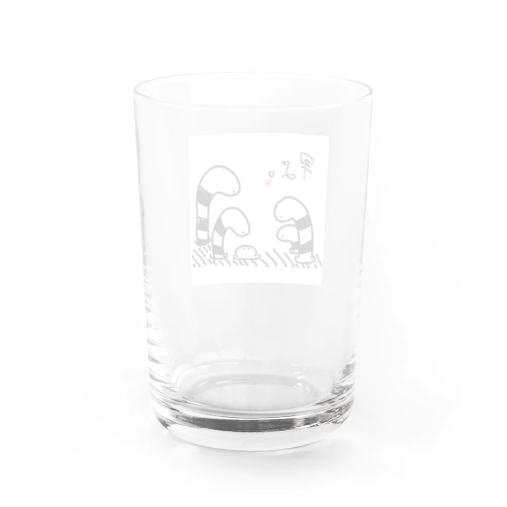 ねふくるの急かされるチンアナゴ Water Glass :back