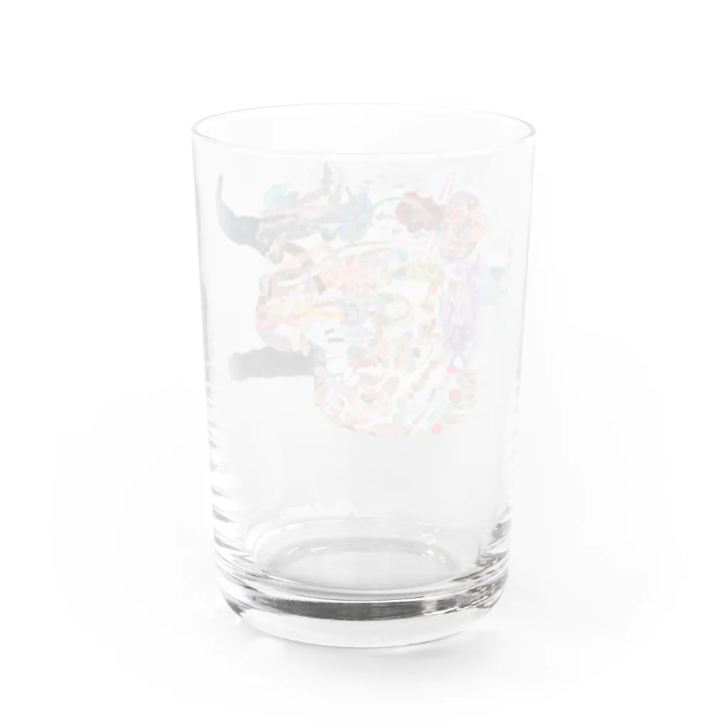 ふっかふっかひゅーんのひと Water Glass :back