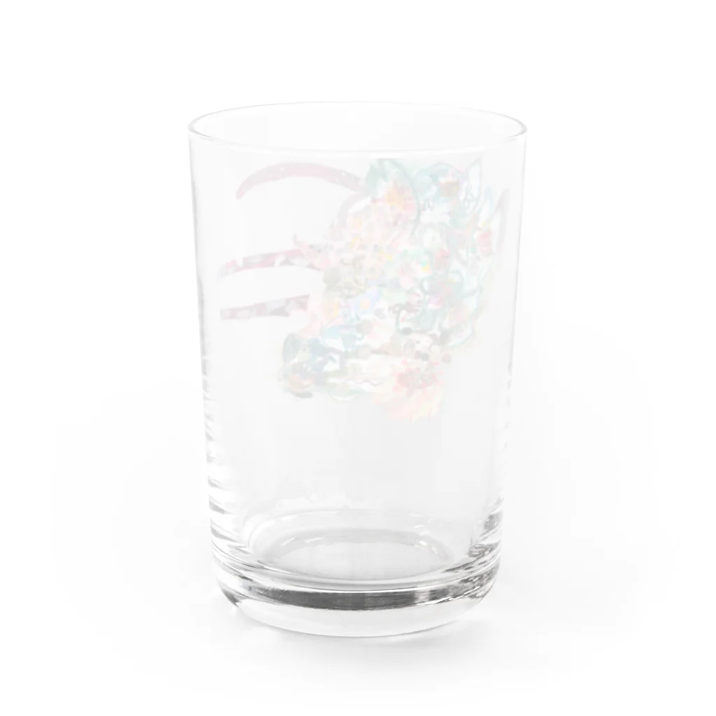 ふっかふっかひゅーんのひと Water Glass :back