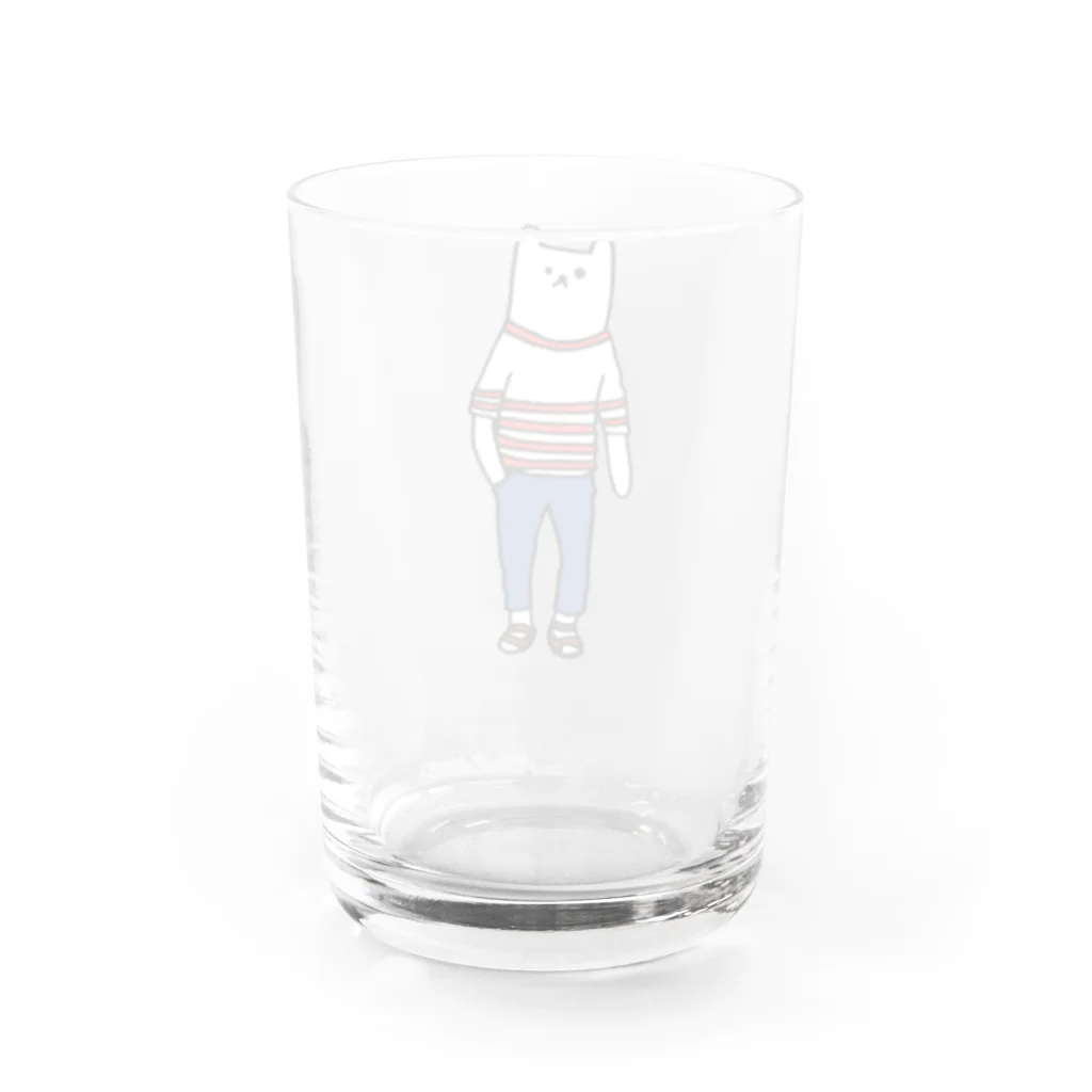 Art Style NEKO28のシャレくまD Water Glass :back