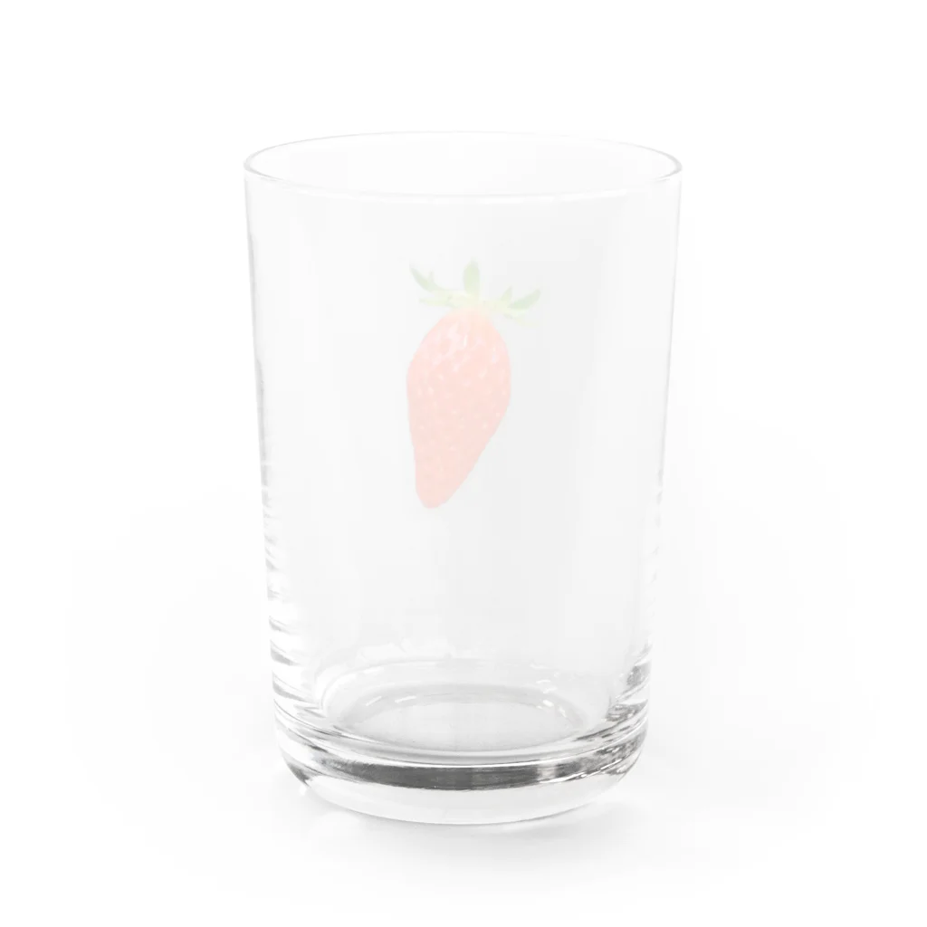 NOSHINのただのいちご Water Glass :back