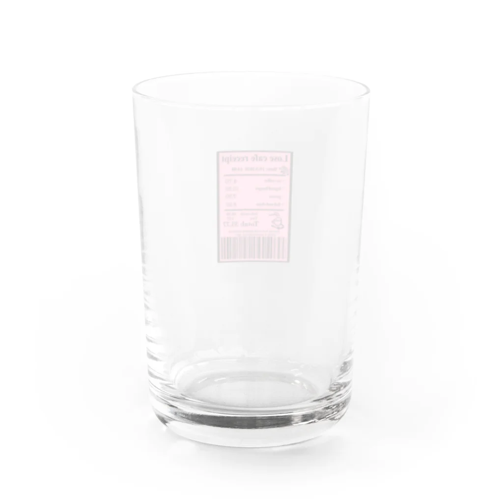 kuommmの海外レシート風 Water Glass :back