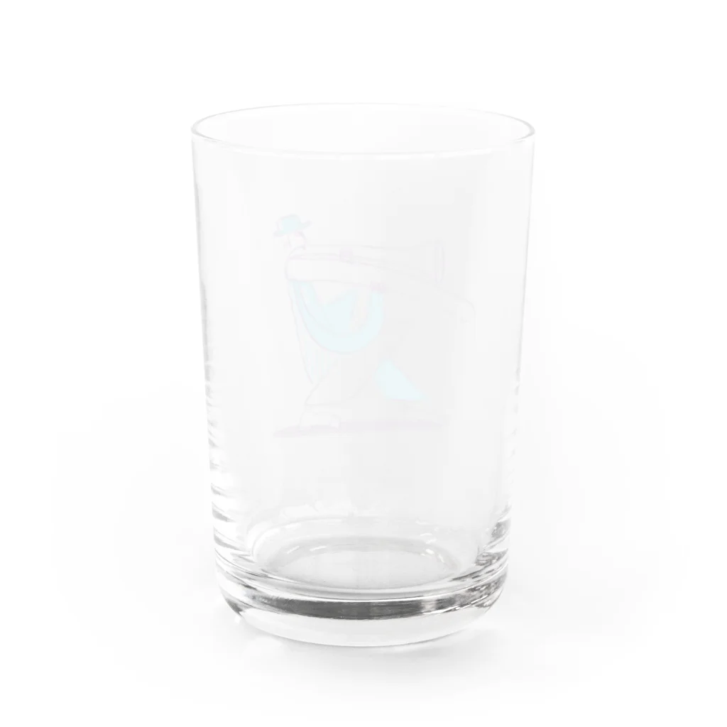 OW STOREのトロンボーンマン Water Glass :back