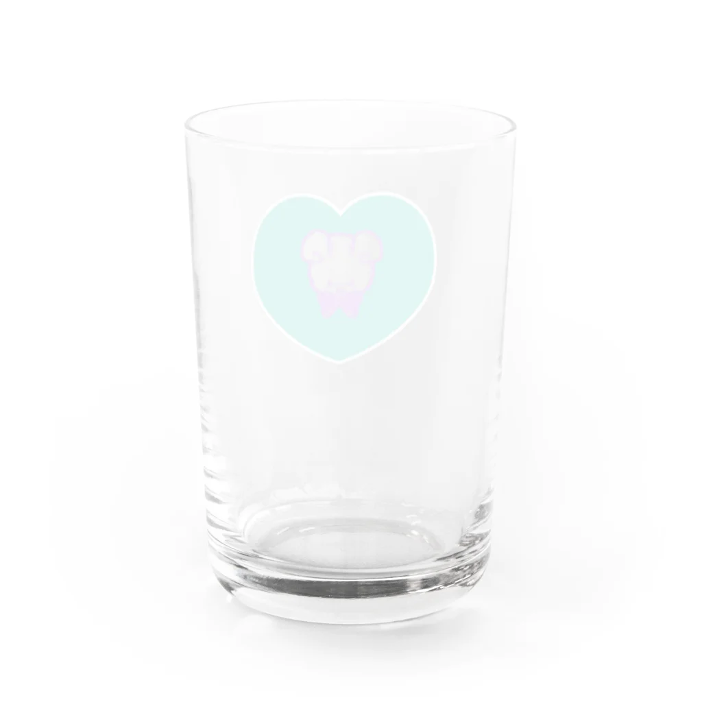 よく学べ、よくあそべ、すけべ。ver.SUZURIのすけべあちゃんグラスMINT Water Glass :back