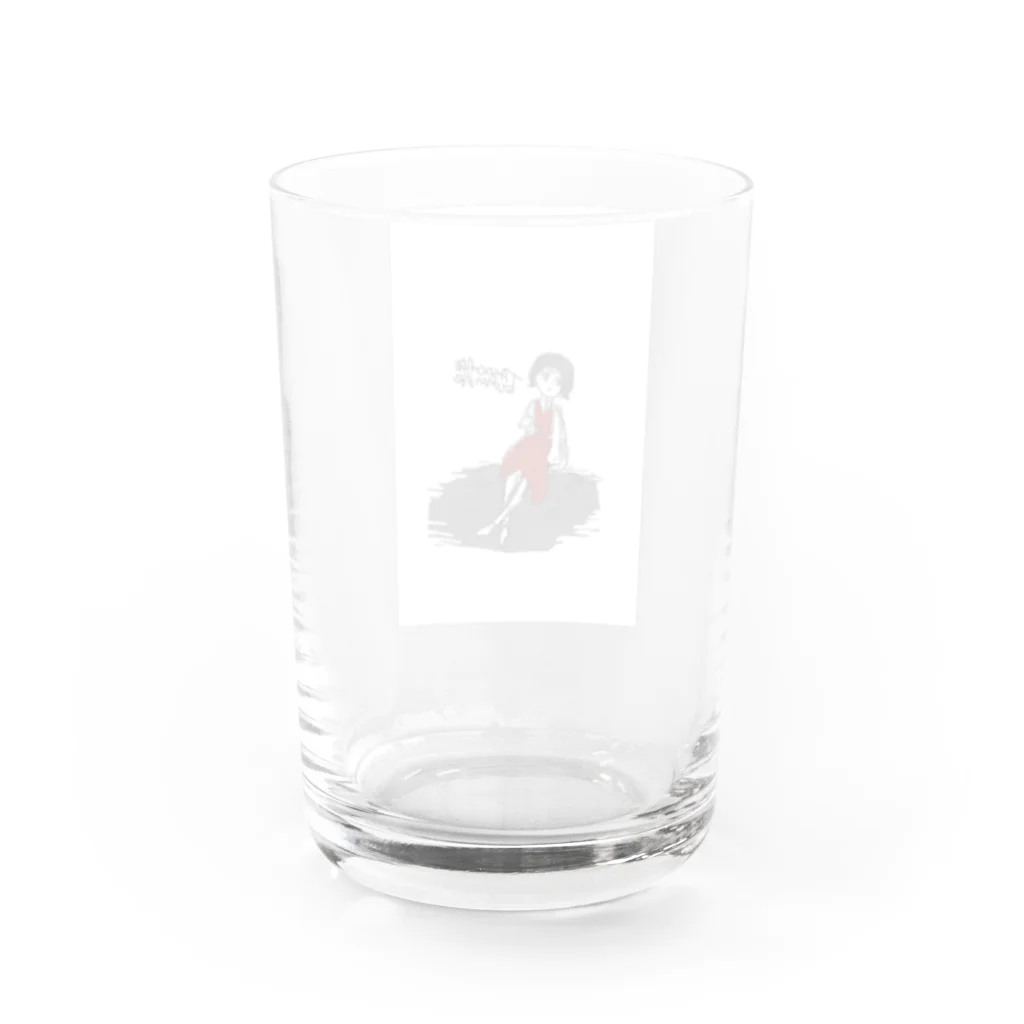 ギャルに憧れギャルを描きたいあちゃん。のたそがれサマ〜 Water Glass :back