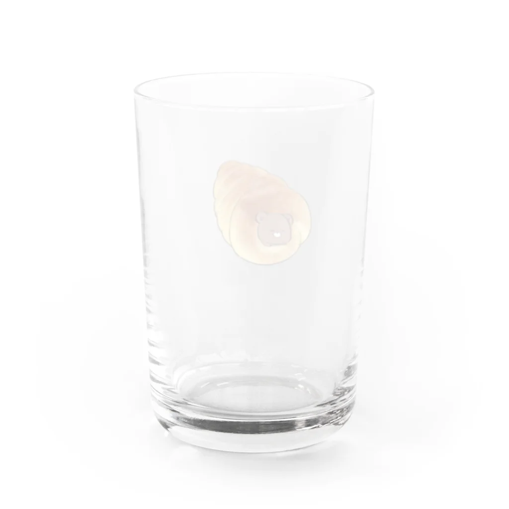 おおかみぴえろのくまのチョココロネ Water Glass :back