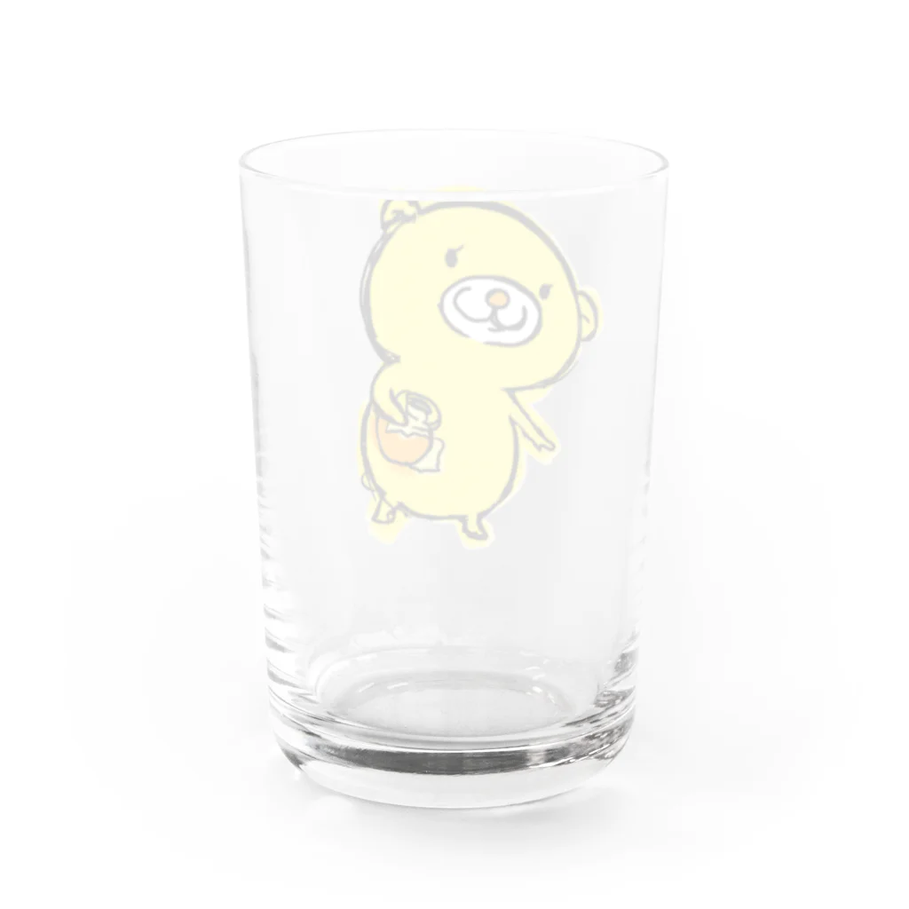 スター☆フロッグのハニくま Water Glass :back