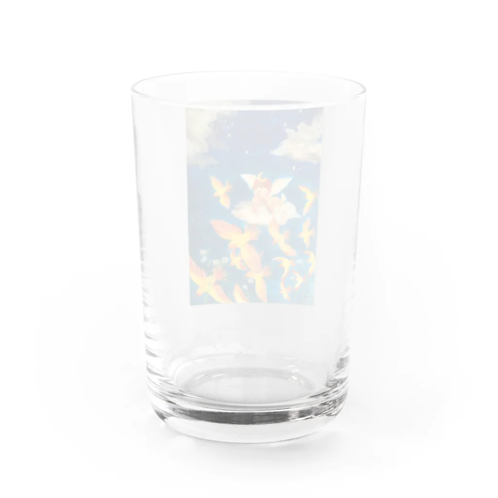 art-mimösaの天使と流星群 Water Glass :back