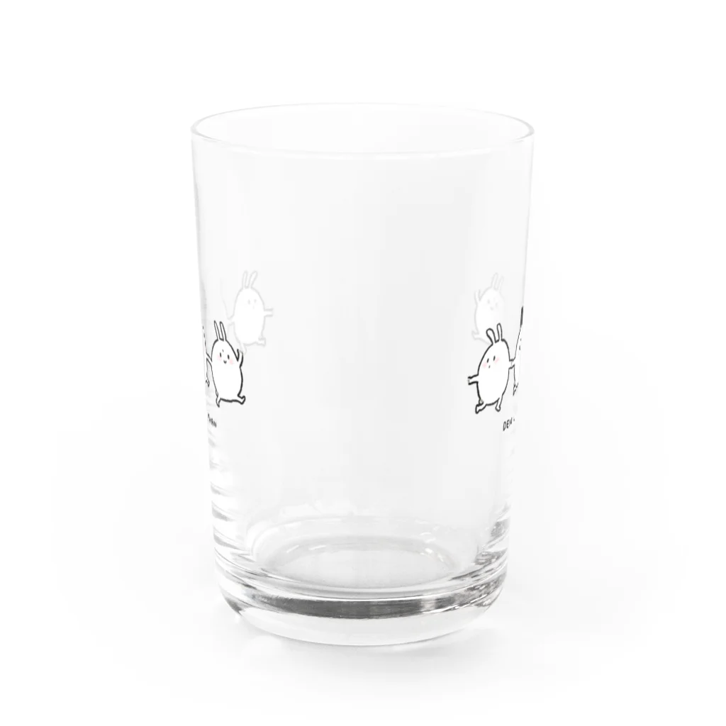 でんうさちゃんショップのみつどもえ　でんうさちゃん Water Glass :back