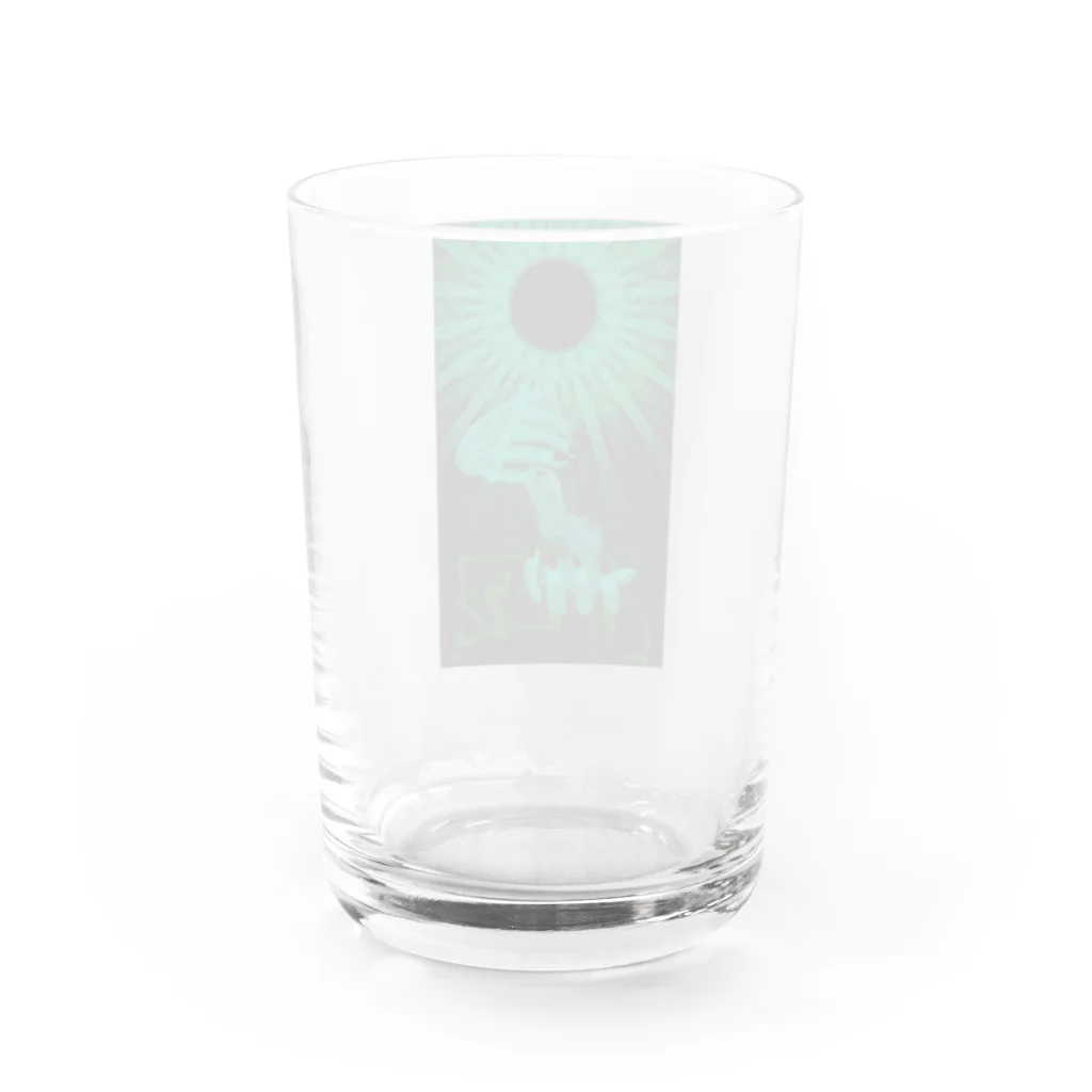 麟暁法師の翠環日食 Water Glass :back