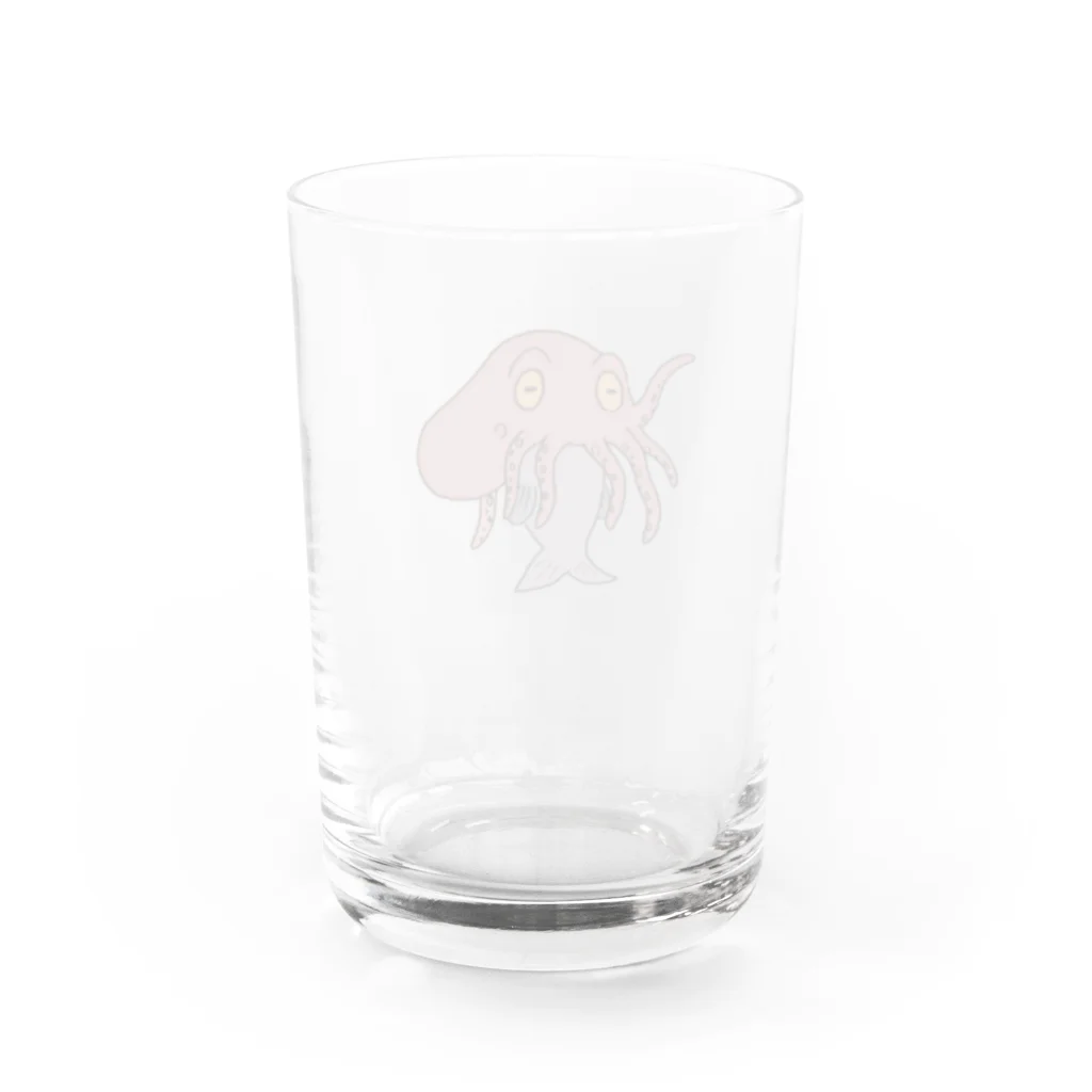 upa_museumのタコの力を……借りた魚 Water Glass :back