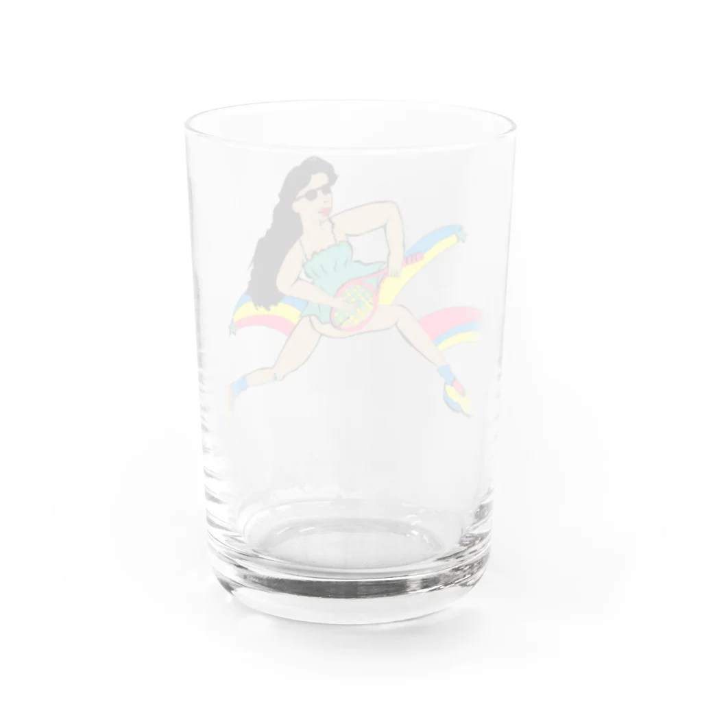 𝘼  yunaの虹色テニスTシャツ Water Glass :back