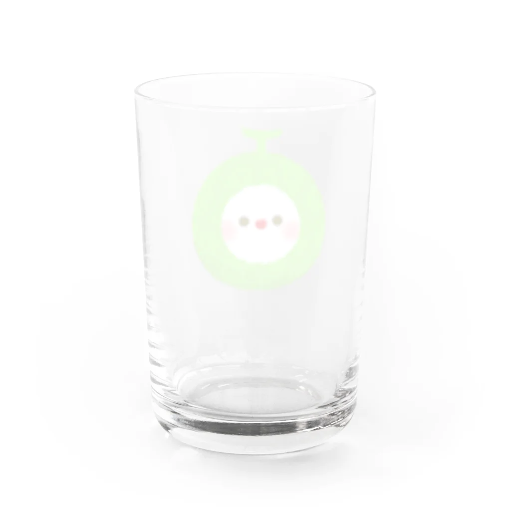 ちゅんすけ（ ●e● ）の🍈フルーちゅん Water Glass :back