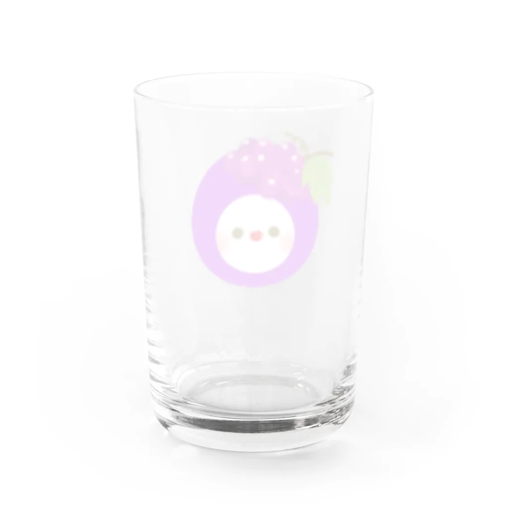 ちゅんすけ（ ●e● ）の🍇フルーちゅん Water Glass :back