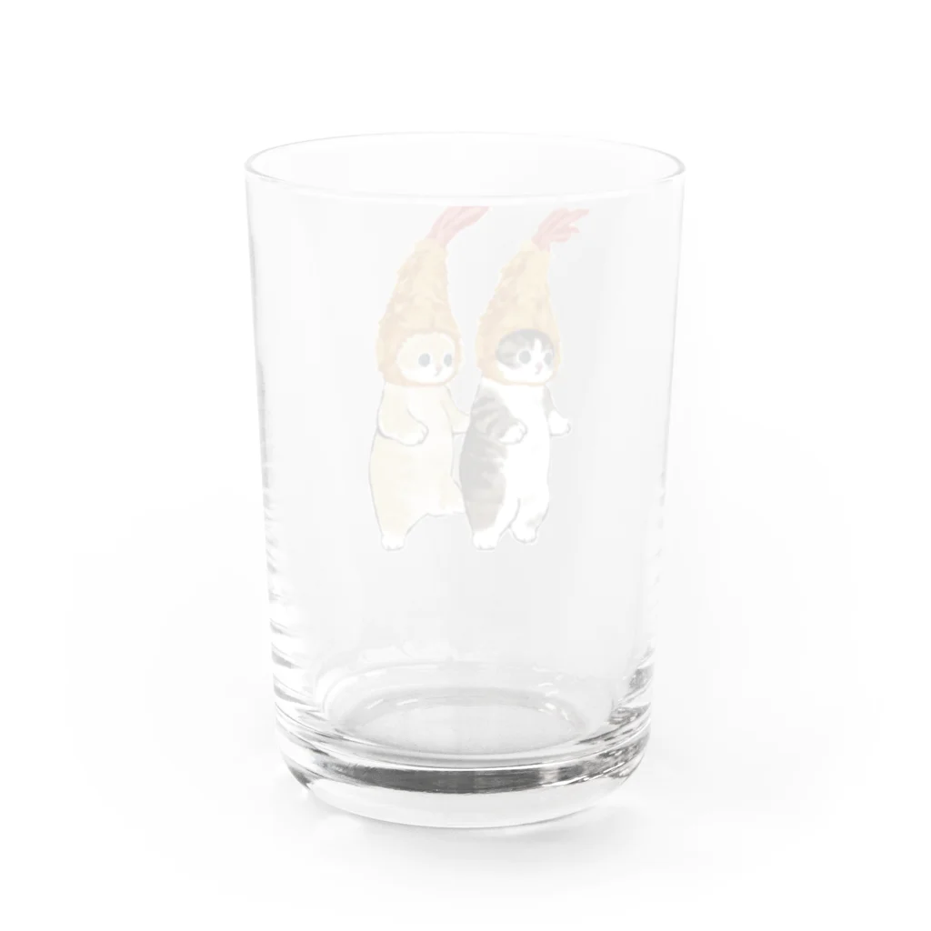 mofusandのダブルえび天にゃん Water Glass :back