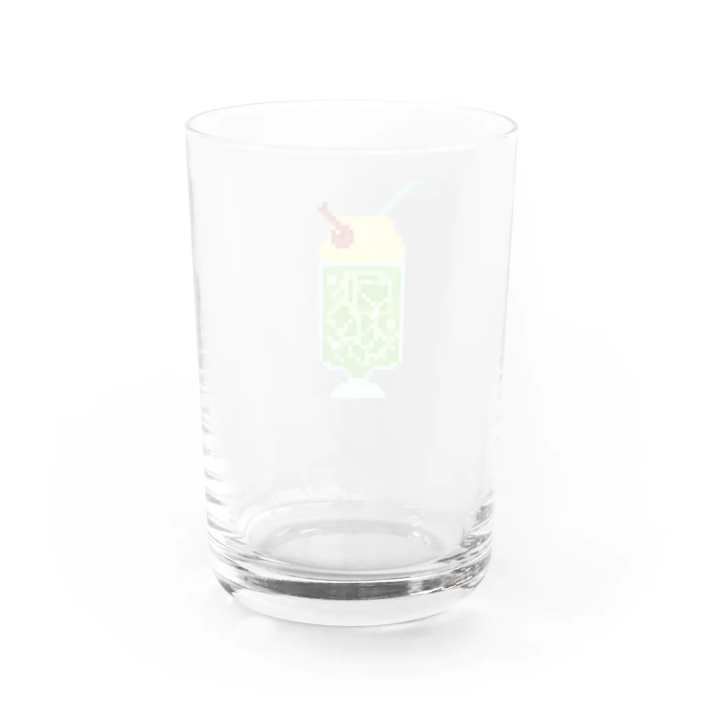 kariri_のドットメロンソーダ Water Glass :back