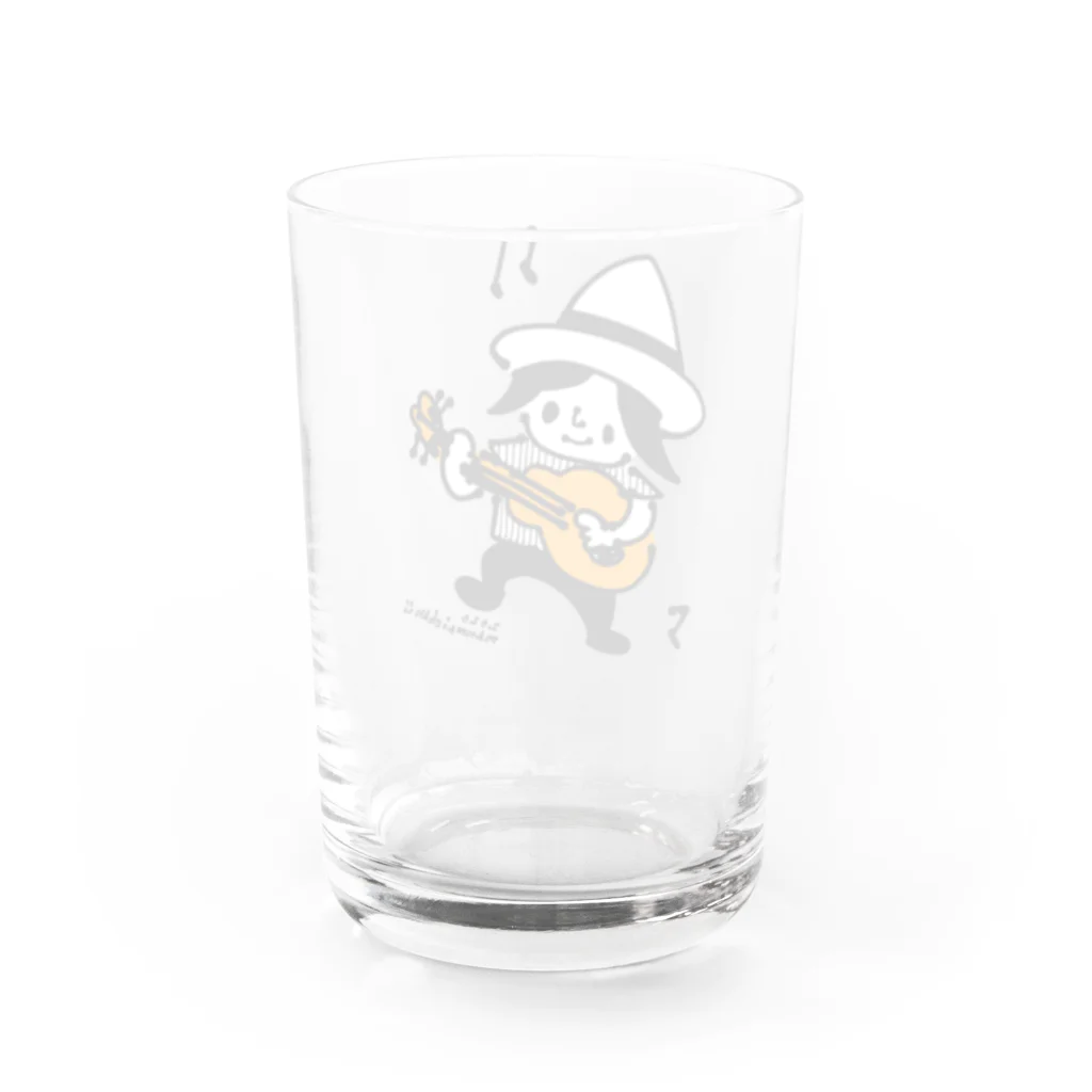 万枚ちゃんのアコギくん Water Glass :back