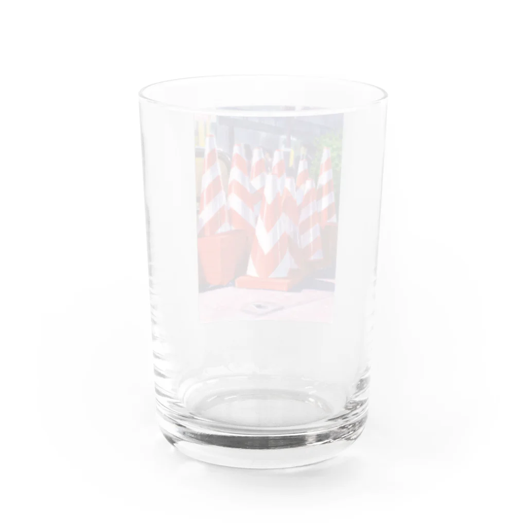 かよコーンショップの夜桜カラーコーン Water Glass :back