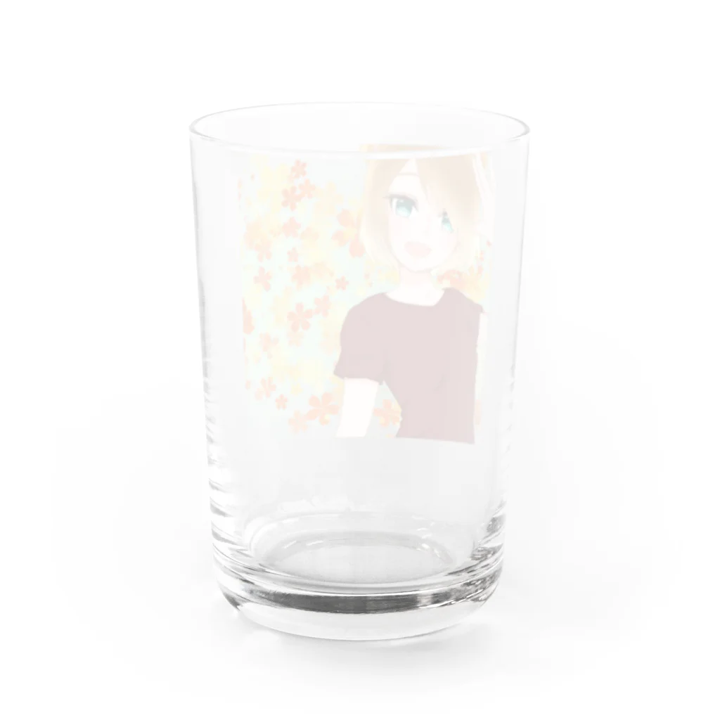 美咲のびーはなグッズ Water Glass :back