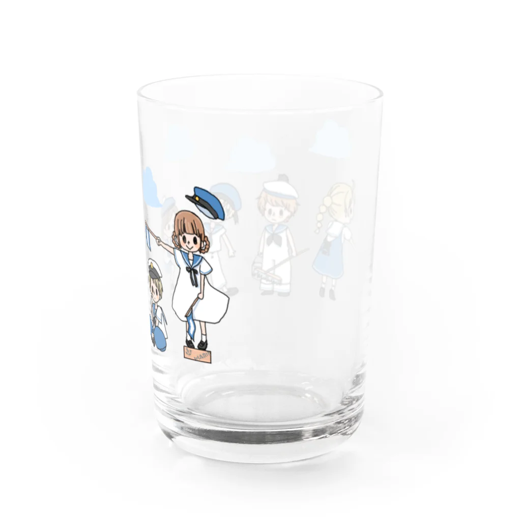 あめこのセーラーガールズ＆ボーイズ Water Glass :back