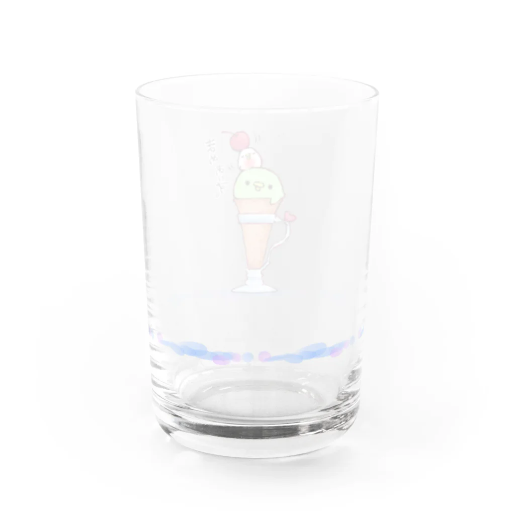 せりな🌱まめ。のまめあいすぐらす。 Water Glass :back