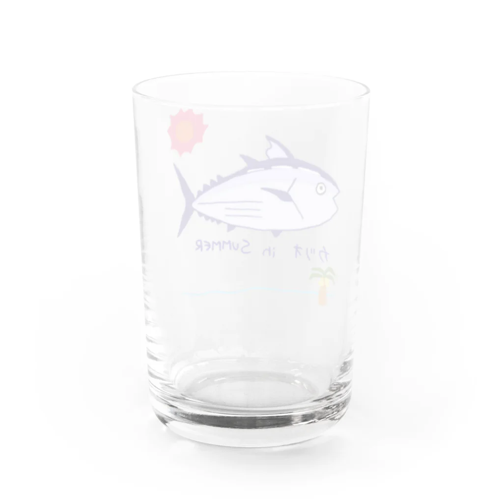 むり〜のかつお Water Glass :back